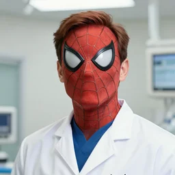 a highly detailed spiderman portrait of a dentist, james gurney, james jean