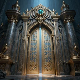 the gate to the eternal kingdom of complexity, fantasy, digital art, hd, detailed.