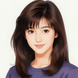 Seiko Matsuda in the 80's portrait, very very detailed artwork by Sergey Kolesov, art station