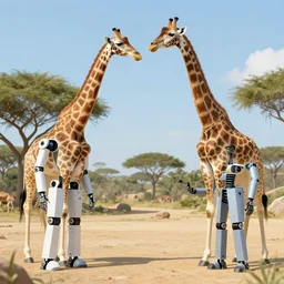 proof giraffes aren't real, they are actually robots made by man