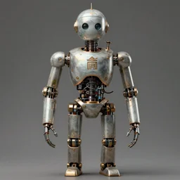 neoclassical pontiff robot by Jules Bastien-Lepage, full character, concept art, Trending on Artstation