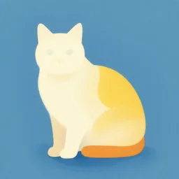 cat but minimalistic concept art by frank stella gilleard james, whalen tom, colorful, soft light, trending on artstation, minimalism