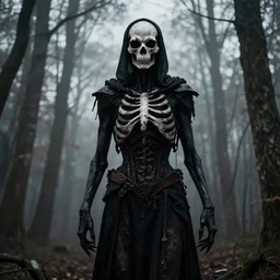 a ukrainian in hell has a face of death, tall body