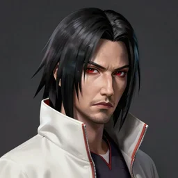 portrait of itachi uchiha as john wick by greg rutkowski, highly detailed portrait, scifi, digital painting, artstation, concept art, smooth, sharp foccus ilustration, artstation hq