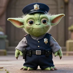 Yoda as a police officer