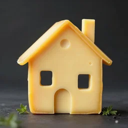 house made out of cheese