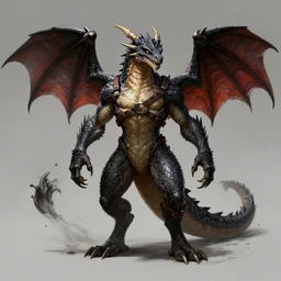 dragon character, Kuvshinov Ilya, creature design, monster Doré, Gustave, resident evil, high quality artwork, official art, splash screen