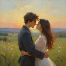 A beautiful painting symbolizing the love I have to give to you, romantic, landscape, highly detailed, digital art.