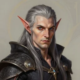 portrait of a dungeons and dragons blood elf who looks like ursula corbero by ralph horsley, rossdraws, matte painting, artstation, on stylized background, masterpiece, highly detailed
