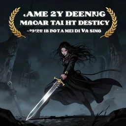 female holding sword against a nightmare facing the destiny. fantasy art, award winning illustration, photo realistic, dynamic lighting, artstation, poster, volumetric lighting, very detailed faces, 4 k, award winning