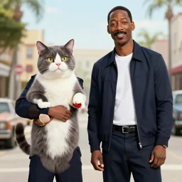 a still of the cat shootout from the buddy cop movie beverly hills cat 2, with eddie murphy