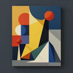 a colorful abstract shapes vector art by bauhaus, victo ngai