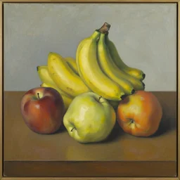 a painting by jenny saville, still life fruit