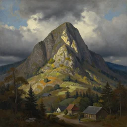 beautiful painting of bishop hill by olaf means