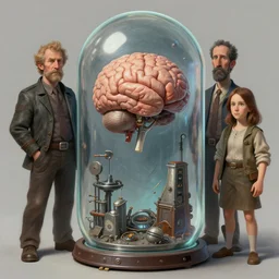 brain in a laboratory capsule, d & d, fantasy, portrait, highly detailed, digital painting, trending on artstation, concept art, sharp focus, illustration, art by artgerm and kenneth noland and greg rutkowski and magali villeneuve