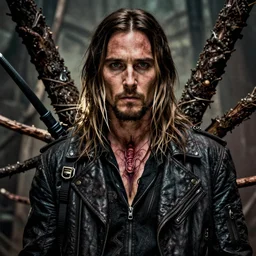 the platonic ideal of jared leto as niander wallace, blade runner 2 0 4 9 and god complex, ayahuasca, ego death, detailed, intricate, hyperrealism, intense, scary, decay, cinestill by denis villeneuve