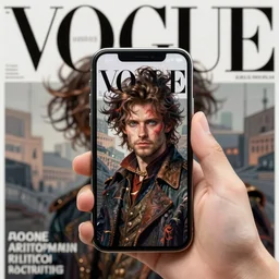 apple iphone smartphone, looking at smartphone, holding smartphone, vogue magazine, greg rutkowski, john singer argent, anime, trending on artstation, intricate