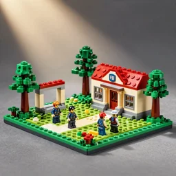 mar - a - lago lego!!!!!! set, fbi!!!!!!!! agents on the lawn, raid, tilt shift photography