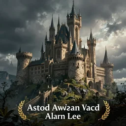 beautiful concept art of a fantasy castle by alan lee