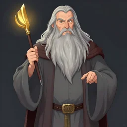 Gandalf the grey, digital drawing, pin-up