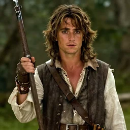 still from The Secret of Monkey Island movie, starring Timothee Chalamet as Guybrush Threepwood, directed by Steven Spielberg, shot on film
