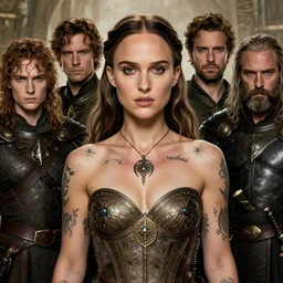 natalie portman, legendary warrior, fighter, lord of the rings, tattoos, decorative ornaments, battle armor, by omar ortiz, carl spitzweg, ismail inceoglu, vdragan bibin, hans thoma, greg rutkowski, alexandros pyromallis, perfect face, perfect body, finely detailed, centered, realistic shading, photorealism