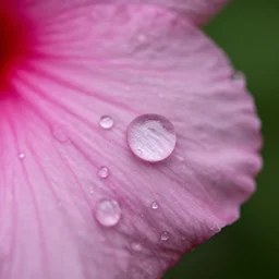 dew drop on a flower petal