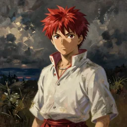 a painting of ichigo kurosaki by rembrandt