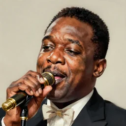 a portrait of louis armstrong singing, by joseph christian leyendecker, dramatic lighting, highly detailed digital painting