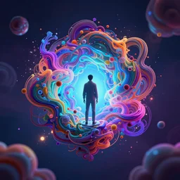 inception dreams entering other dreams, digital art, colorful, 4k