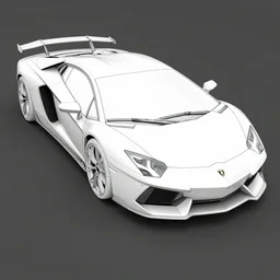 wireframe 3d model, Lamborghini