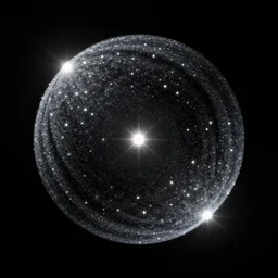 a star dust particle. png on black background