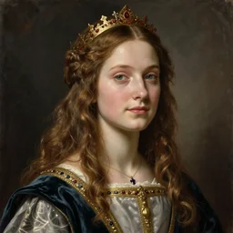 Cerberus is member of the English royal family, epic fantasy game portrait, oil painting, hyper detailed, hyper realistic, by Botticelli, portrait