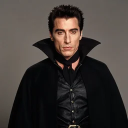 a photo of john travolta as dracula