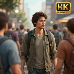 but those people keep a movin ', ultra realistic, unreal engine 5, depth of field, bokeh, octane render, 8 k hd,