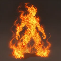 fire elemental creature made of flames, concept art, smooth, sharp focus, illustration, greg rutkowski