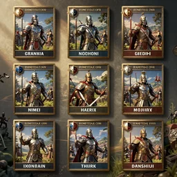 rome total war greek unit cards