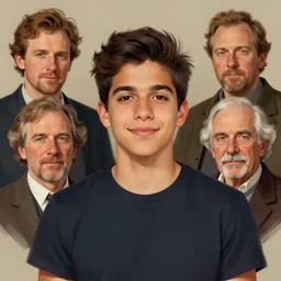 photo of josan gonzalez with simple smile paint detailed digital artstation, portrait hd 4 k, y greg rutkowski and gaston bussiere and craig mullins and j. c. leyendecker, hd