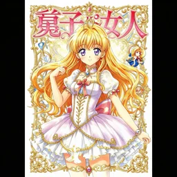 magical girl manga cover, high quality, highly detailed, manga cover, fancy,
