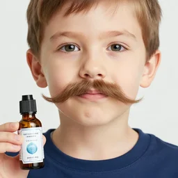 little kid with long beautiful mustache, 5 0 mm, beard oil