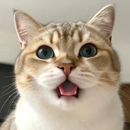 selfie of a cute cat showing tongue