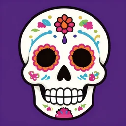cartoon image of sugar skull