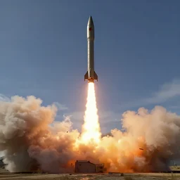 arma 3 screenshot, rocket launch, blasting off, rocket smoke