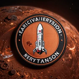 design a Mars Mission patch for the next SpaceX mission