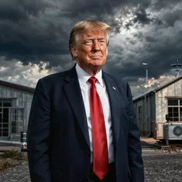 donald trump in holocaust concentration camp footage