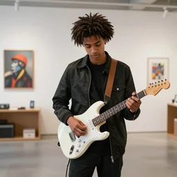 a dezeen showroom, archdaily, ignant, photo of teenage enginering ipad guitar by virgil abloh