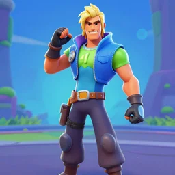 john calvin as a character from fortnite, detailed, high quality