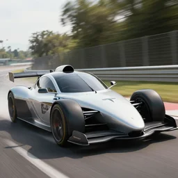 speedracer driving a tesla, photorealistic,