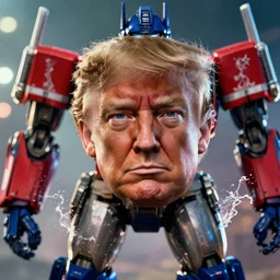 donald trump! as optimus prime in ( gears of war ), splash art, maga!, patriot!, movie still, detailed face, photorealistic facial features, cinematic lighting, dramatic, octane render, long lens, shallow depth of field, bokeh, anamorphic lens flare, 8 k, hyper detailed, 3 5 mm film grain