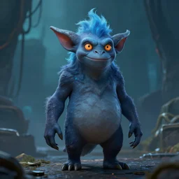 A portrait of a wind goblin, dungeons and dragons, blizzard entertainment, industrial light and magic, pixar
